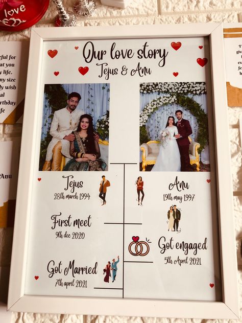 Diy Wedding Gift For Husband, Couple Photo Frame With Quotes, Marriage Anniversary Gifts Husband, Photo Frame Gift For Marriage, Wedding Gifts For Friends Marriage Gifts, Couples Photo Frame Ideas, Love Story Frame Gift Ideas, Wedding Gift Photo Frame, Photo Frame Couple Gift Ideas