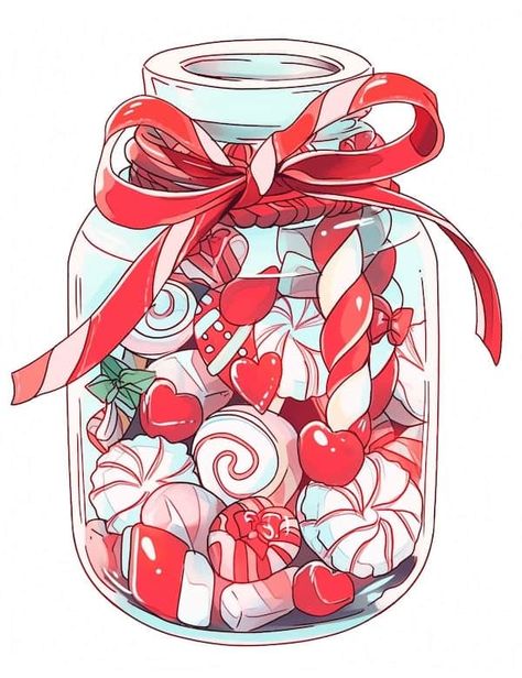 61 Cheerful Christmas Coloring Pages For Kids And Adults - Our Mindful Life Peppermint Drawing, Jar Coloring Page, Candy Cane Coloring Page, Candy Coloring Pages, Christmas Coloring Pages For Kids, Nativity Coloring Pages, Doodles Ideas, Our Mindful Life, Christmas Candies