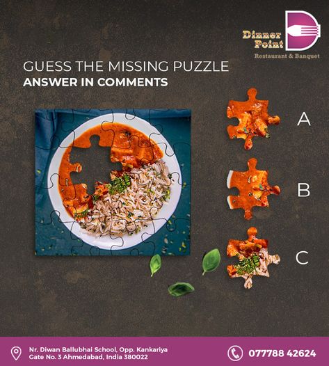 Food Game Creative Ads, Restaurant Contest Ideas, Food Puzzle Creative Ads, Puzzle Social Media Post, Restaurant Creative Ads, Restaurant Social Media Ideas, Restaurant Ads, Food Puzzle, Puzzle Food