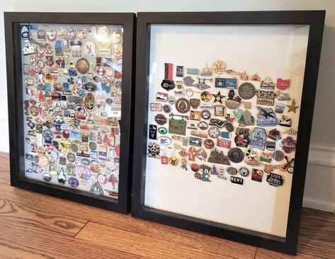 An overview of why I think enamel pins make the best travel souvenir. Travel Magnet Display Ideas, Enamel Pin Design, Picture Wall Living Room, Souvenir Display, Disney Pin Collections, Enamel Pin Display, Traditions To Start, Travel Wall Decor, Travel Patches