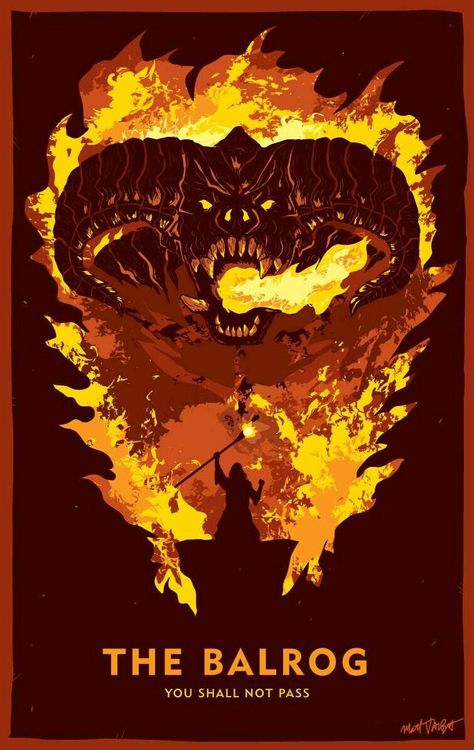 THE BALROG - LORD OF THE RINGS Lord Of The Rings Poster, Lord Of Rings, Poster Grafico, Lord Of The Rings Tattoo, Middle Earth Art, Buch Design, Tolkien Art, Lotr Art, Illustration Photo