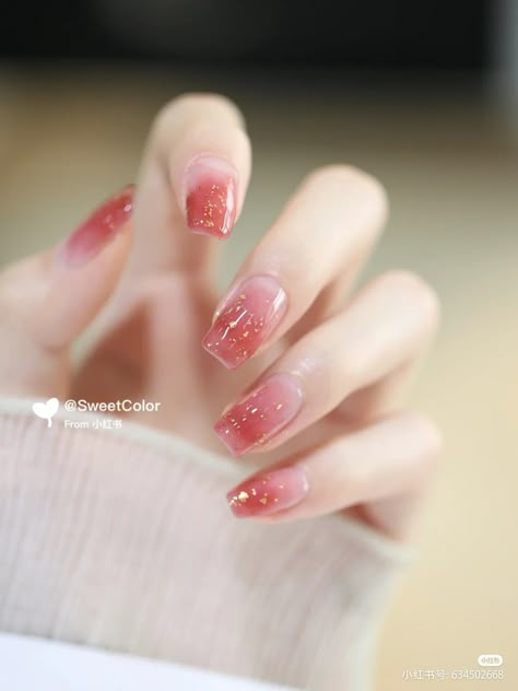 Nail Art Designs For Beginners, Easy Nail Art Designs, Asian Nails, Blush Nails, Ombre Nail Designs, Pretty Gel Nails, Summer Nail Art, Soft Nails, Jelly Nails