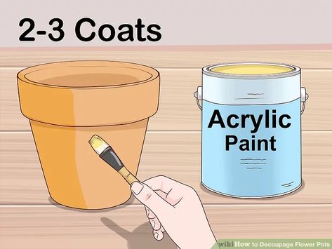 Decoupage Flower Pots, Terra Cotta Pot Crafts Diy, Clay Pot Projects, Decoupage Tutorial, Mod Podge Crafts, Terra Cotta Pot Crafts, Decoupage Glue, Painted Pots Diy, Painted Plant Pots