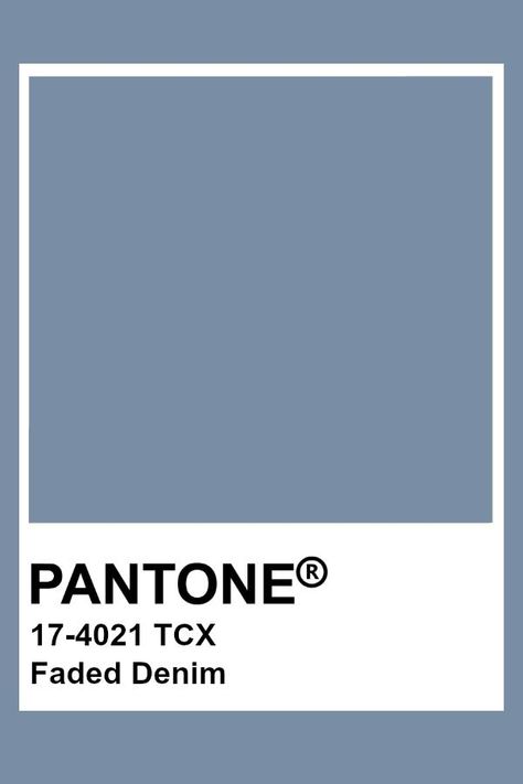 I love this shade of blue. I think it would look really good next to a light blue and a navy blue. Denim Pantone, Bleu Pantone, Pantone Azul, Pantone Tcx, Blue Pantone, Pantone Color Chart, Pantone Swatches, Pantone 2020, Pantone Palette