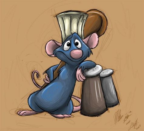 Disney Ratatouille, Ratatouille Disney, Beautiful Pencil Drawings, Disney Doodles, Disney Character Drawings, Disney Drawings Sketches, Disney Paintings, Cute Disney Drawings, Disney Art Drawings