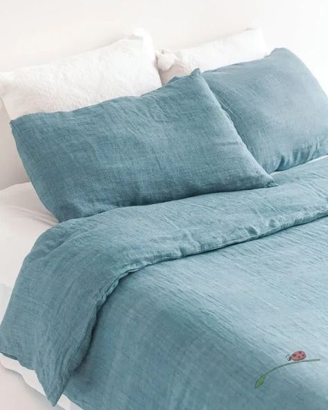 Transform your bedroom into a serene oasis with our Denim Dreams Linen Duvet Cover Set! 🌙 Made from luxurious linen, this set combines comfort and sophistication. Elevate your sleep experience and make every night feel like a retreat! Shop now: https://luckeladybug.com/products/linen-duvet-cover-set-denim-blue?utm_source=social_schedular&utm_medium=social&utm_campaign=Bedding&utm_campaign_id=cm2dnxsor03fq83jjzdjcxnpe&utm_content=post #Bedding #HomeDecor #LinenLove #SleepInStyle #CreativeWomen Washed Linen Duvet Cover, Bedding Linen, Queen Size Duvet Covers, Linen Duvet Cover, Linen Storage, Soft Bedding, Work Style, Linen Duvet Covers, Linen Duvet