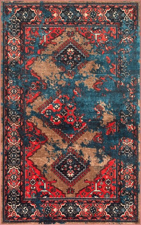 Diamond Rug, Rugs Usa, Red And Blue, Area Rug, Carpet, Rug, Red, Blue