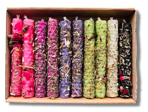 PRICES MAY VARY. 🕯️ Enchanting Magic: Illuminate your pagan and Wiccan rituals with our X10 Dressed Beeswax Spell Candles, dressed in 🌿 magical herbs, 🌺 flowers, and ✨ glitter for an enchanting experience. 🌈 Choose Your Destiny: Explore a range of set boxes including Healing, Cleanse, Protect, Calm, Love, or Wealth 🎁, or opt for our Mixed Box for a delightful assortment of candles. ⏳ Extended Burn Time: Each 4-inch candle boasts an impressive 80 minutes of burn time, allowing you to fully i Iron Fey, Calm Love, Wiccan Rituals, Healing Candles, Magickal Herbs, Spell Candles, Crystal Altar, Metaphysical Shop, Magical Herbs