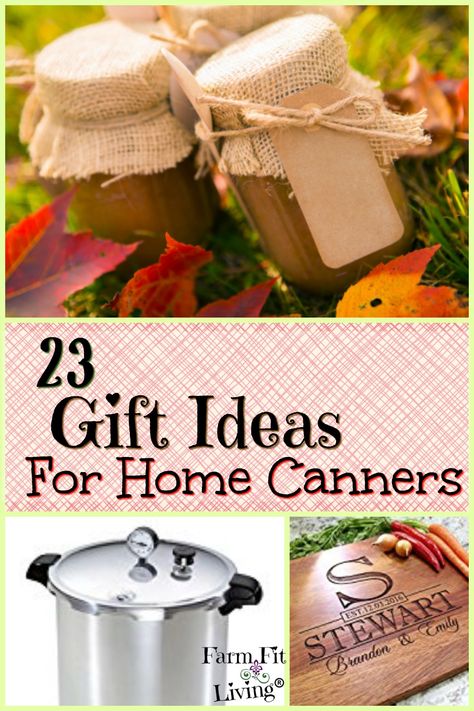 Gifts For Canning Lovers, Canning Gift Basket Ideas, Canning Gift Ideas, Canning Gifts For Christmas, Canned Gifts, Canning Gifts, Useful Gift Ideas, Can Jam, Pressure Canner