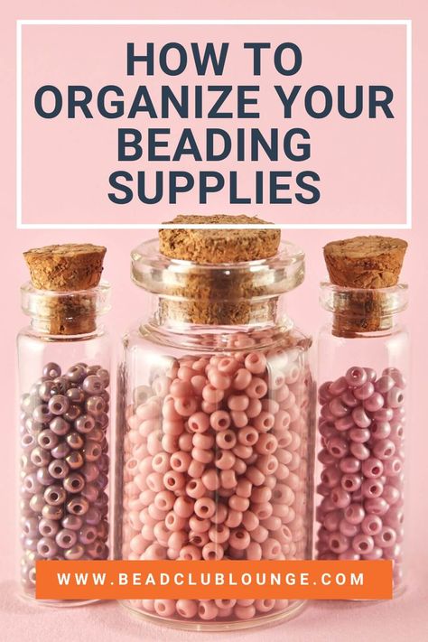 Clay Bead Storage, How To Organize Beads For Jewelry Making, Beading Craft Room Ideas, Bead Organizer Ideas Storage Solutions, Organizing Beads Storage, Jewelry Making Craft Room Ideas, Organizing My Beads, Seed Bead Storage Ideas, How To Organize Beads