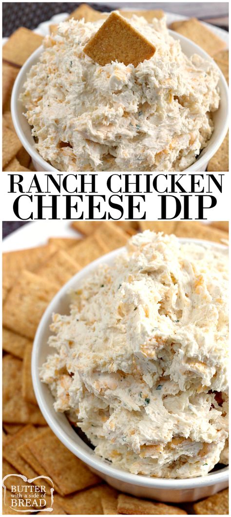 Easy Ranch Dip, Cream Cheese Chicken Dip, Chicken Cheese Dip, Ranch Dip Recipe, Cream Cheese Recipes Dip, Recipe With Chicken, Cheese Cheddar, Cheesecake Dip, Happy Cooking