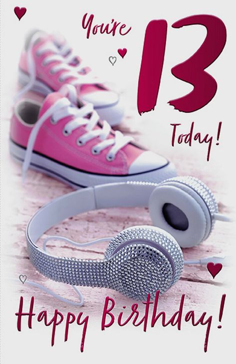 13th Birthday Card for A Teenage Girl - 8.25 x 5.5 Inches - Words And Wishes | eBay Teenage Birthday Wishes, Happy Birthday Teenager, 13th Birthday Wishes, Niece Birthday Wishes, Birthday Wishes Girl, Happy Birthday Niece, Teenage Birthday, Teenager Birthday, Happy 13th Birthday