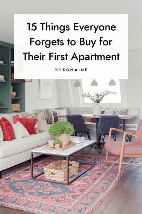 Small Apartment Essentials, New Apartment Essentials, New Apartment Checklist, First Apartment Gift, Apartment Necessities, First Apartment Tips, Apartment Must Haves, New Home Essentials, First Apartment Essentials