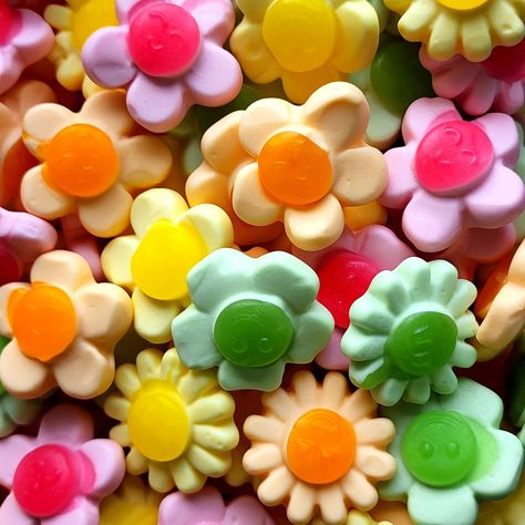 Weird Candy, Candy Shapes, Cupcake Decorations, A Charcuterie Board, Rainbow Candy, Happy Flowers, Delicious Fruit, Fruit Flavored, Bright Colours