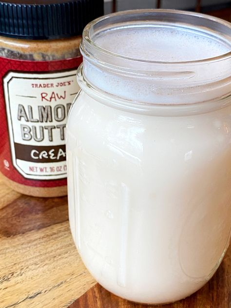 This 1-Minute Higher-Protein Almond Milk Recipe Has No Sugar, No Straining, and No Pulp! Healthy Sheet Pan Recipes, Diy Almond Milk, Almond Milk Recipes Homemade, Almond Milk Recipe, Healthy Sheet Pan, Homemade Almond Butter, Raw Almond Butter, Almond Butter Recipes, Make Almond Milk