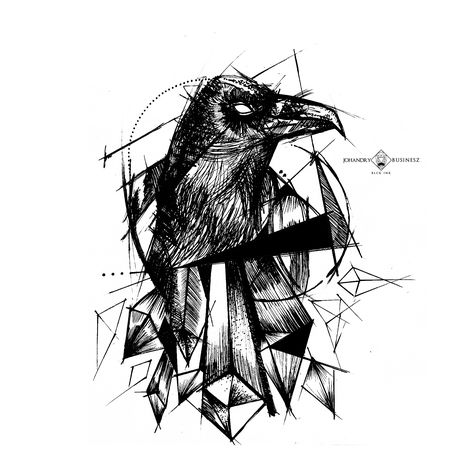 Cuervo / Crow Crow Drawing, Rabe Tattoo, Raven Artwork, Crows Drawing, Crow Tattoo Design, Crow Tattoo, Raven Tattoo, Crow Art, Raven Art