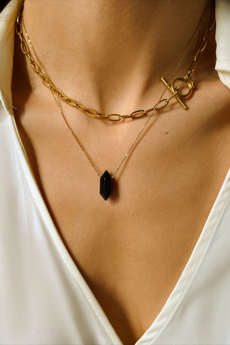 black obsidian necklace, obsidian necklace pendants, black obsidian necklace handmade, obsidian necklace silver, crystal necklace gold, Gem Stone, women's jewelry, crystal necklace, necklace stack, crystal necklace pendant, crystal necklace ideas, vintage inspired necklace, crystal, crystals aesthetic, gold necklace women, sterling silver necklaces, natural stone necklace gemstone, Gem Stone jewelry, crystal necklace aesthetic, crystal jewelry, boho necklace layering crystal Layered Crystal Necklaces Aesthetic, Obsidian Crystal Aesthetic, Crystal Necklace Aesthetic, Aesthetic Gold Necklace, Natural Stone Necklace Gemstone, Boho Necklace Layering, Black Obsidian Jewelry, Gem Stone Jewelry, Crystals Aesthetic