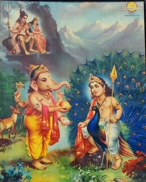 Lord Ganesh with Lord Kartikeya Lord Kartikeya, Shiv Parivar, God Ganesh, Sri Ganesh, Lord Shiva Family, Shiva Photos, Lord Ganesha Paintings, Lord Shiva Hd Images, Ganesh Images