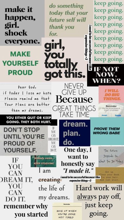 Study Motivational Wallpaper Aesthetic, Dream Thoughts Motivation, Collage Life Quotes, Self Motivation Quotes Positive Thoughts Wallpaper, Study Room Decor Wallpaper, Motivational Quotes About Studying, Aesthetic Wallpaper With Motivation, Motivated Wallpaper Study, Motivation For School Wallpaper