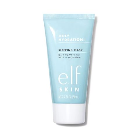 e.l.f. Cosmetics Holy Hydration! Sleeping Mask Sleeping Face Mask, Overnight Face Mask, Overnight Mask, Elf Cosmetics, Cruelty Free Cosmetics, Cruelty Free Skin Care, Hydrating Mask, Sleeping Mask, Gel Cleanser