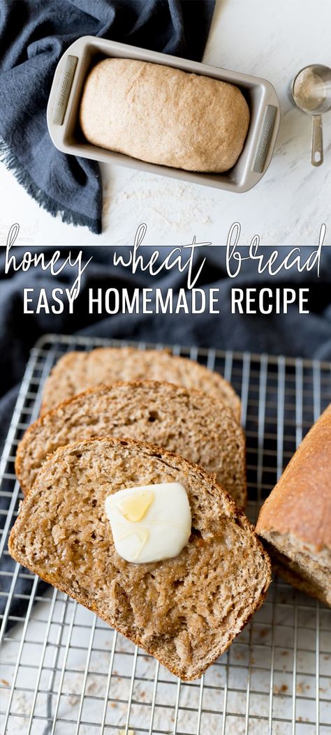 Honey Wheat Bushman Bread, White Wheat Bread Recipe, Healthy Homemade Bread Clean Eating, Homemade Wheat Bread Recipes Easy, Healthy Honey Wheat Bread Recipe, While Wheat Bread Recipe, Easy Whole Wheat Bread Recipes For Beginners, Whole Wheat Rye Bread Recipe, Bread Recipes Wheat