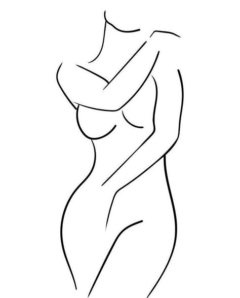 Body Image Art, Silhouette Drawing, Body Art Photography, Meaningful Drawings, Female Art Painting, Desenho Tattoo, Line Art Design, Girly Art Illustrations, Mini Drawings