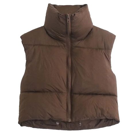 Winter Warm Outfits, Winter Crops, Sleeveless Puffer, Puff Vest, Woman Vest, Cropped Puffer Jacket, Winter Vest, Cropped Vest, Cotton Vest