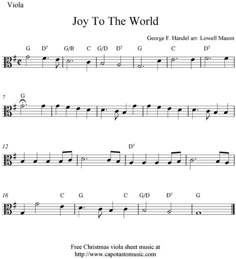 Viola Sheet Music for beginners christmas music | Free easy Christmas viola sheet music, Joy To The World #MaVi #Harmonics Pianos, Viola Music Easy, Viola Christmas Sheet Music, Free Viola Sheet Music, Viola Sheet Music For Beginners, Viola Sheet Music Alto Clef, Viola Music, Viola Instrument, Trombone Sheet Music