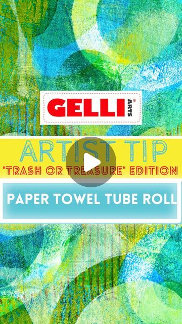 Gelli Arts® Gel Printing on Instagram: "Artist Tip 💡 Trash🗑 or Treasure💎 Edition from Gelli Arts® Artist @birgit_koopsen♥️   As a printmaker you should have a good look at every piece of trash you are about to throw away. It might just be a gel printing treasure worth holding on to!  How about a paper towel tube? It is a perfect base for an ongoing pattern tool!  1. Cut the tube to the desired size 2. Make a small notch on the side of the tube and pull the beginning of some string through 3. Secure the string on the inside with a piece of tape 4. Wrap the string around the tube, going back and forth, and secure the end the same way. 5. Slide the tube on a fluffy paint roller from the hardware store 6. Roll out a thin layer of acrylic paint on the gel plate 7. Use the roller to create te Fluffy Paint, Make A Gelli Plate, Making Gelli Plates, Magazine Transfer Gelli, Birgit Koopsen, Gelli Plate Image Transfer, Round Gelli Plate Techniques, Paper Towel Tubes, Gel Printing