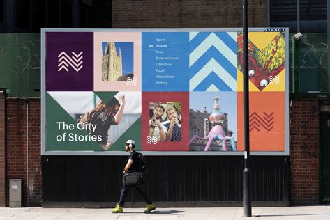 Norwich launches a new brand for the city – Norwich, the City of Stories Instagram, History, Film Posters, The City, Literature, Branding, Brand New, Building, Movie Posters