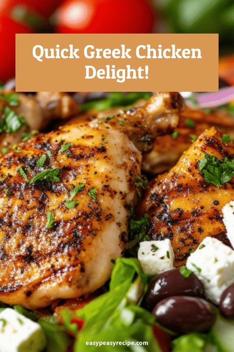 Quick & Flavorful Air Fryer Greek Chicken Thighs Recipe | Mediterranean Delight Greek Chicken Thighs Boneless, Air Fryer Greek Chicken, Greek Chicken Thighs, Mediterranean Diet Chicken, School Cookies Recipe, Chicken Thigh Seasoning, Greek Style Chicken, Parmesan Zucchini Fries, Mustard Pork Chops