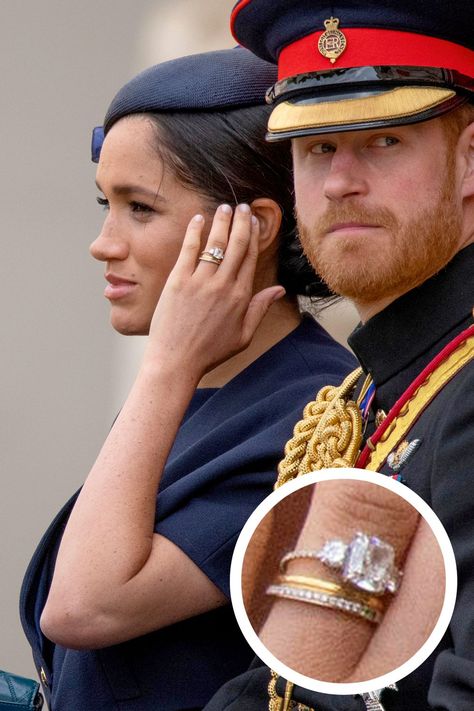 Meghan, Duchess of Sussex Engagement Ring Megan Markle Engagement Ring, Meghan Markle Wedding Ring, Grace Kelly Engagement Ring, Regal Engagement Rings, Most Expensive Engagement Ring, Royal Engagement Rings, Harry Wedding, Expensive Engagement Rings, Royal Diamond