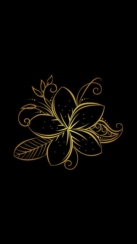 Black And Gold Pattern Design, Gold And Black Pictures, Cute Gold Wallpapers, Black And Gold Images, Black And Gold Aesthetic Wallpaper, Black And Gold Drawing, Gold And Black Aesthetic, Black And Gold Flowers, Black And Gold Wallpaper