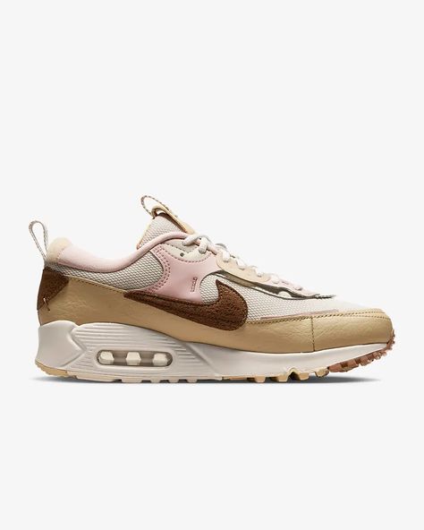 Nike Air Max Futura, Nike Air Max 90 Futura, Air Max 90 Futura, Nike Air Max 90, Shoes Nike, Brown Fashion, Soft Suede, Saucony Sneaker, Smooth Leather