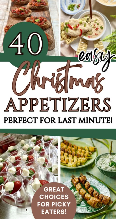 These easy appetizers are great when you’re in a pinch! Last minute finger food recipes that are simple to put together! Easy to make party snacks that are great for a crowd. You'll love these quick and easy party appetizers - last minute snacks for a party for the win! Quick Apps For Party, Appetizer Easy Quick, Last Minute Food To Bring To A Party, Easy Holiday Appetizers For A Party, Good Appetizers Finger Foods, Simple Christmas Party Food, Quick Easy Finger Foods For Party, Finger Food Side Dishes, Best Easy Appetizers For Parties