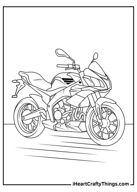 Motorcycle Coloring Pages, Football Coloring Pages, Draw Anything, Preschool Reading, Line Art Illustration, Cool Motorcycles, Coloring Pages To Print, Free Printable Coloring Pages, Colouring Pages