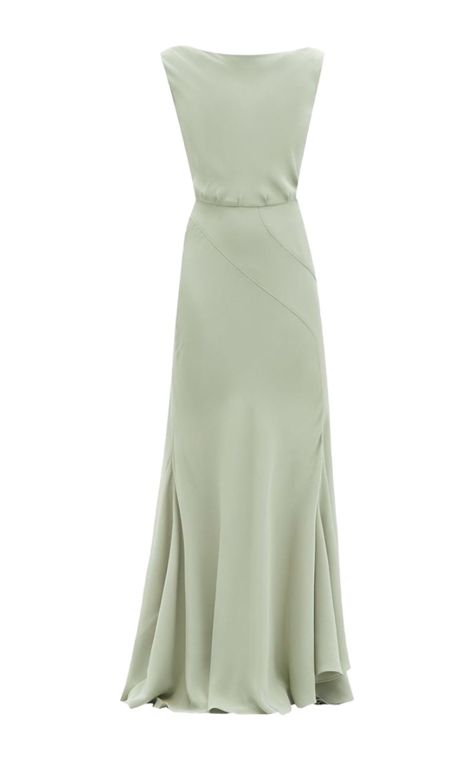 Bias Cut Skirt, David Koma, Alexandre Vauthier, Silk Maxi, Pistachio Green, Shorts Casual, Silk Maxi Dress, Formal Style, Crepe Dress