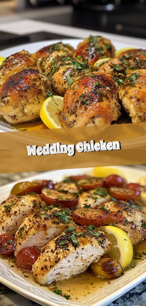 Wedding Chicken Wedding Chicken Recipe, Recipes For Guests, Wedding Chicken, Wedding Feast, Seasoned Chicken, Beef Tips, Culinary Experience, Dinner Rolls, Chicken Seasoning