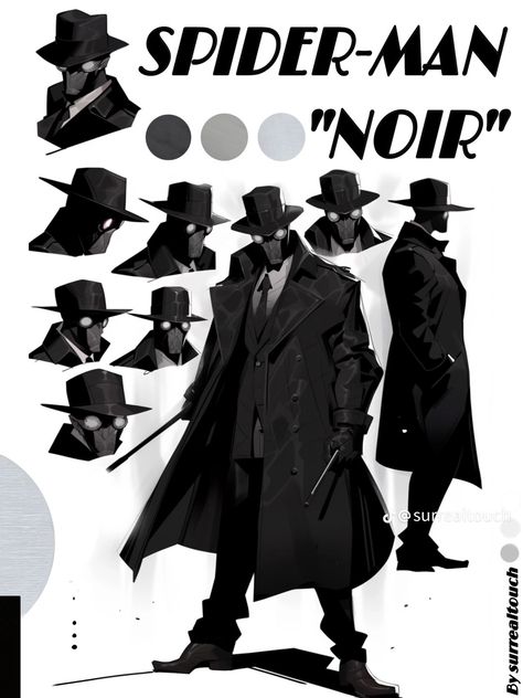 Spider Noir Aesthetic, Spider Man Noir Fanart, Spiderman Noir Fanart, Spider Noir Fanart, Noir Spiderman, Spider Man Noir, Spider Noir, Spiderman Noir, Spider Art