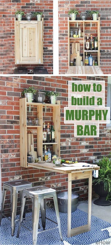 Bar En Plein Air, Murphy Bar, Small Kitchen Decoration, Bar Exterior, Summer Decorations, Built In Grill, Spring Decorating, Summer Entertaining, Decor Spring