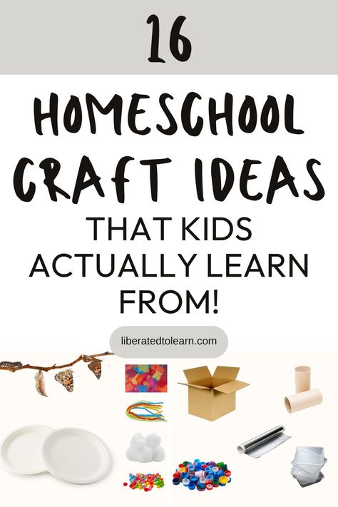 16 Homeschool Craft Ideas That Kids Actually Learn From Easy Homeschool Crafts, Make Homeschooling Fun, Homeschool Crafts For Kids, Homeschool Learning Activities, Homeschool Project Ideas, Homeschool Craft Ideas, Homeschool Activities Kindergarten, Kindergarten Homeschool Activities, Unschooling Ideas