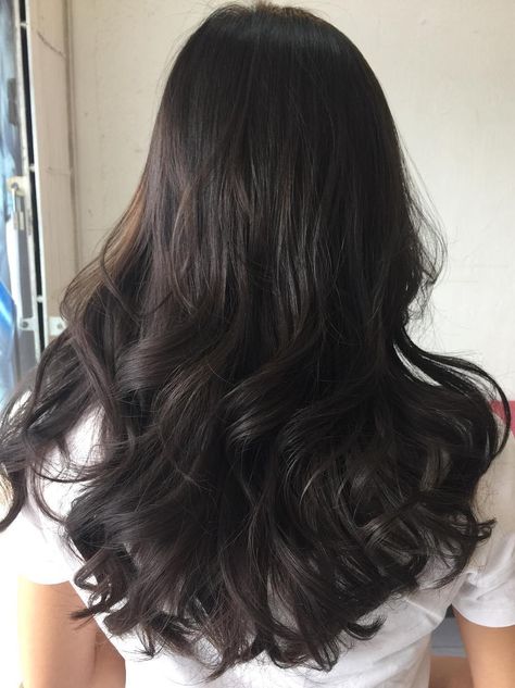 Wavy Perm For Hair Ends Haircuts Wavy, Loose Perm, Perm Curls, Wavy Perm, Long Hair Perm, Curly Perm, Digital Perm, Hair Perm, Black Hair Balayage