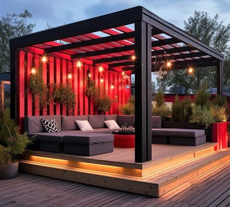 बेडरूम डिजाइन, Rooftop Patio Design, Terrace Garden Design, Rooftop Terrace Design, House Arch Design, Home Garden Design, Terrace Design, Outdoor Decor Backyard, Pergola Designs