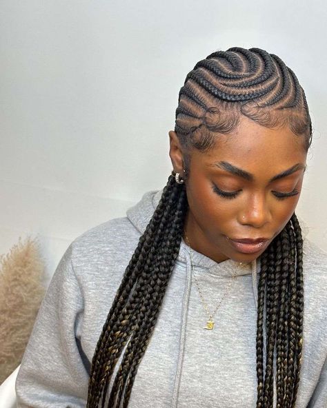 Cornrows Braids For Black Women Design, Small Straight Backs With Designs, Curved Stitch Braids, Small Feed In Braids With Design, Straight Back With Design, Stitch Braids Cornrows With Design, 8-10 Stitch Braids With Design, All Back Stitch Braids, Stitch Braids Designs