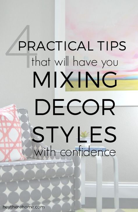 4 Practical Tips That Will Have You Mixing Decor Styles With Confidence via @heytherehome Different Decorating Styles, Film Decor, Apartment Decoration, Home Decor Style, Home Tips, Design Seeds, Baby Shower Decor, Decor Guide, Blue Bedroom