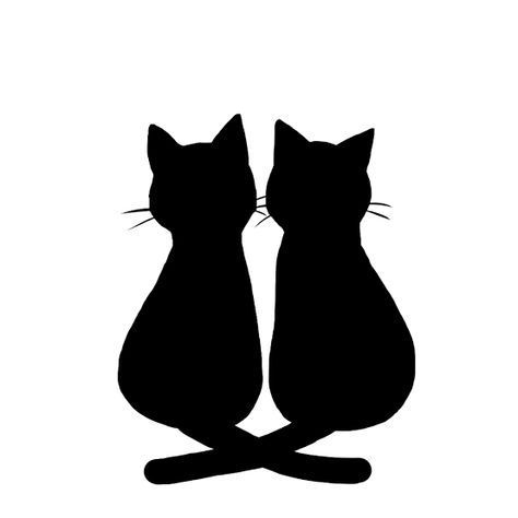 Cat Silhouette, Cat Treats, Cat Drawing, Fabric Art, Cat Art, Embroidery Patterns, Black Cat, Embroidery, Drawings