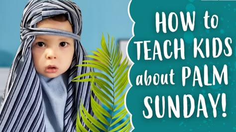 How to Teach Kids about Palm Sunday - Kids Enjoying Jesus Palm Sunday Children’s Sermon, Toddler Palm Sunday Craft, Easter Month Sunday School Lessons, Teaching Kids About Palm Sunday, Palm Sunday Sunday School Lesson For Kids, Palm Sunday Story For Kids, What Is Palm Sunday, Palm Sunday Childrens Church, Crafts For Palm Sunday