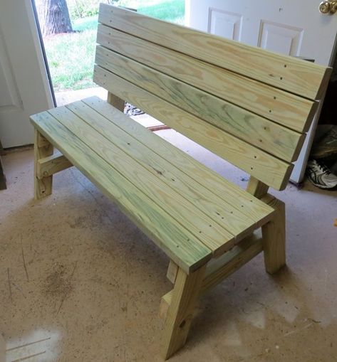 2x4 Bench, Outside Benches, Rustic Outdoor Furniture, Garden Bench Diy, Making A Bench, Diy Bench Outdoor, 2x4 Furniture Plans, Diy Garden Furniture, Outdoor Furniture Plans