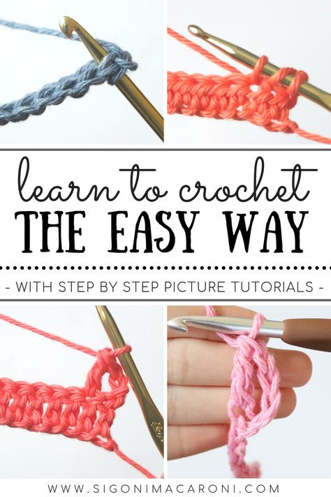 Basic Crochet Materials + Supplies You Need to Get Started with Crochet - Sigoni Macaroni Syprosjekter For Nybegynnere, Crochet Materials, Beginning Crochet, Lucet, Crochet Geek, Beginner Crochet Tutorial, Step By Step Crochet, Basic Crochet, Beginner Crochet Projects