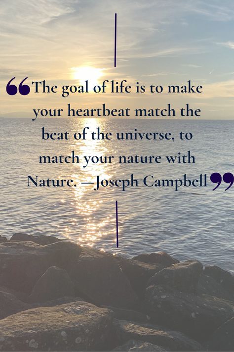 Joseph Campbell Quote on Nature and Life Joseph Campbell Hero's Journey, Joseph Murphy Quotes, Quote On Nature, Joseph Campbell Quotes, Warrior Monk, Joseph Murphy, Joseph Campbell, Quotes On Life, Empowering Words